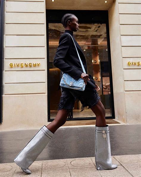 givenchy sock style rain boots|Givenchy denim shark boots.